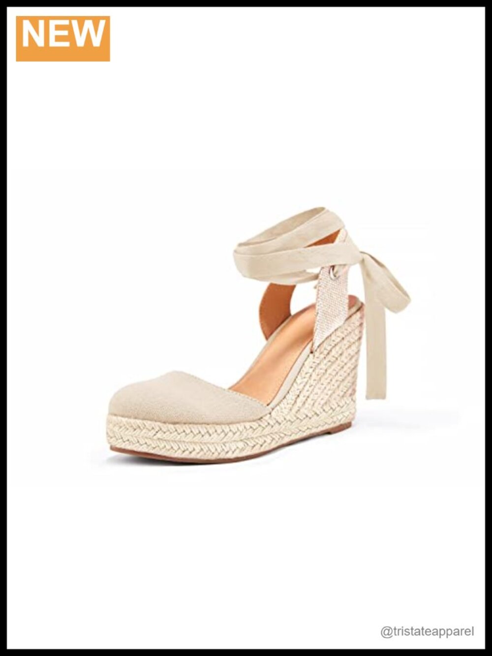 Espadrille Wedge Sandals Closed Toe Lace Up Platform Ankle Wrap Suede Faux